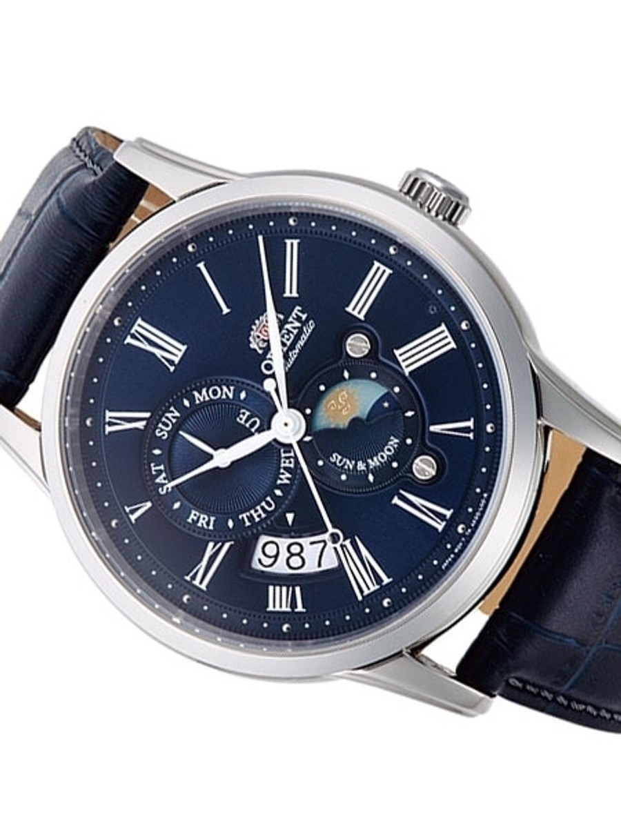 Rare Orient Sun & Moon v3 day date Blue dial AK00005D