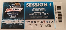 Big East Basketball 2017 Tournament Ticket 3/8/2017 - 35 Years at MSG, NYC