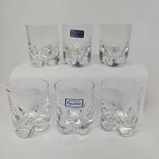 Bohemia Crystalline Crystalex Shot Glass Set of 6 Czech Republic NOS