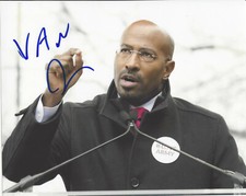CNN NEWS HOST VAN JONES SIGNED AUTHENTIC 8x10 PHOTO w/COA CROSSFIRE PROOF