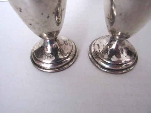 Set of Towle Sterling Silver Salt & Pepper Shakers Vintage - Picture 4 of 6