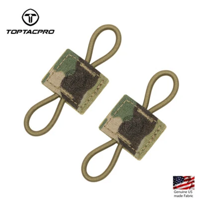 TOPTACPRO MOLLE Support élastique 2PCS Binding Retainer pour bâton d’antenne MC
