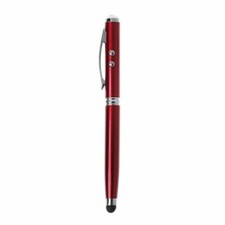 4in1 Multi-Functional Stylus Led Light Laser Pointer Ink Pen Point Touch Screen