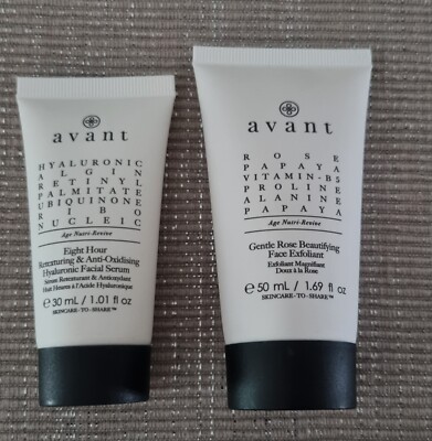 Avant 8 hour Retexturing Facial Serum30ml/100 +GentleRose FaceExfoliant50ml/100 