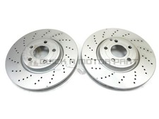 2 dischi freno anteriori forati per Mercedes CLS Coupè 220 250 350 11-17 (322mm)