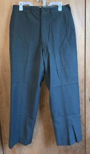 U.S. Army Dress Pants Uniform Military Vintage Wool Pants 33X34 Green Excellent