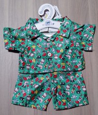 2-piece Printed SANRIO Holiday Satin Pjs Pajamas for Build-A-Bear - New W/tags