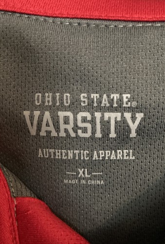 Ohio State Buckeyes Varsity Authentic Apparel Short Sleeve Polo Shirt Med Large - Picture 8 of 11