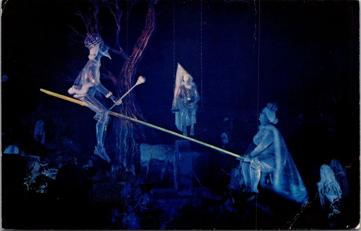 Disneyland Haunted Mansion king queen ghosts seesaw vtg c1971 eBay