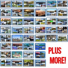 POSTCARD MAGNET- 50+ LOCATIONS - LONDON,WALES,SPAIN ETC. - FRIDGE/FREEZER MAGNET