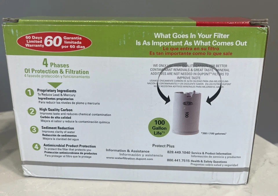 Dupont NEW Faucet Mount Water Filter Cartridges WF-FMC103X 100 Gallon (3+1 Pack) - Image 2 of 4