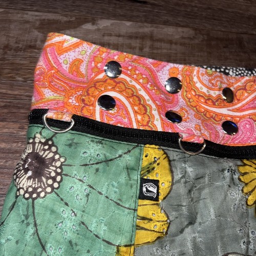 Gonna Zand Amsterdam reversibile stampa vibrante floreale paisley cerniera ottima - Foto 6 di 13