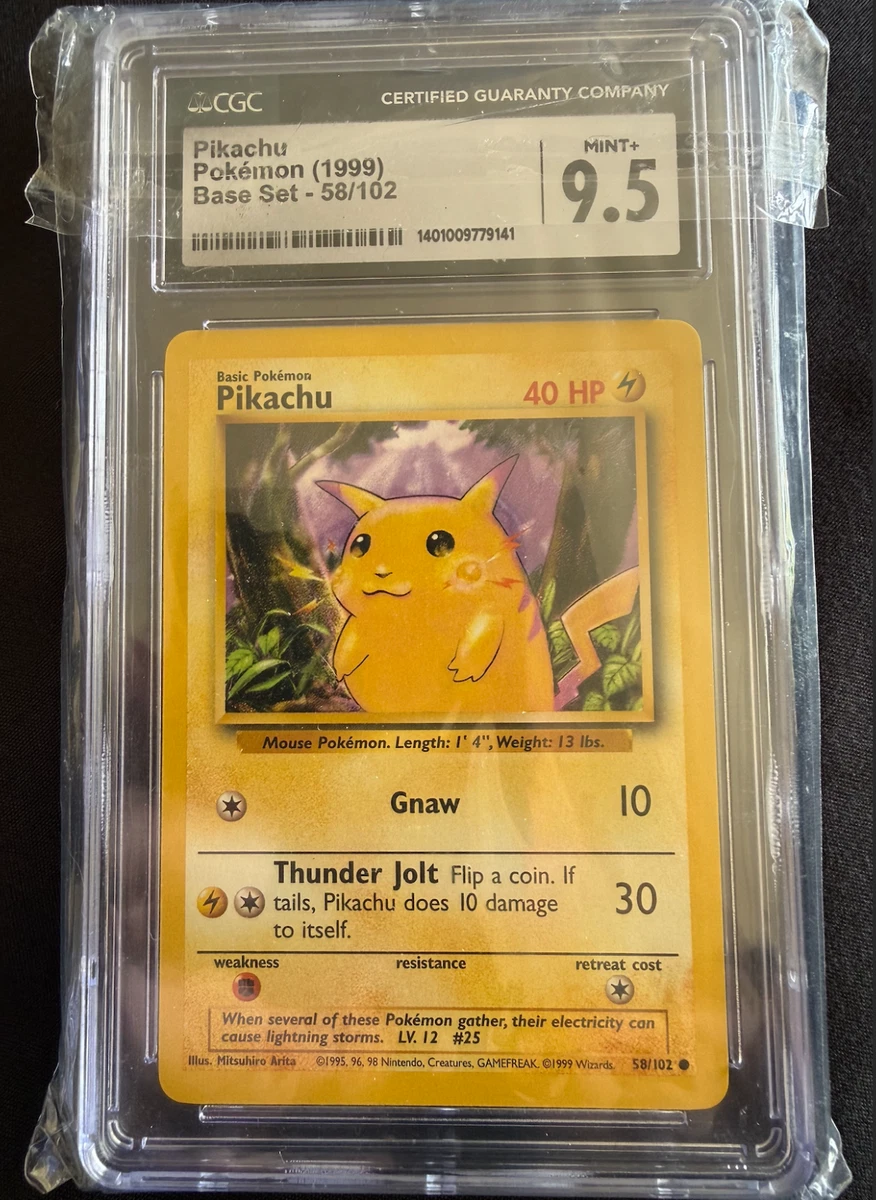 Pokmon TCG Base Set Pikachu Grade 9.5 Individual Collectible Card Game  Cards for sale | eBay