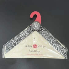 LINDSAY PHILLIPS “Devora” SwitchFlops Interchangeable Straps Large US 9 10 11