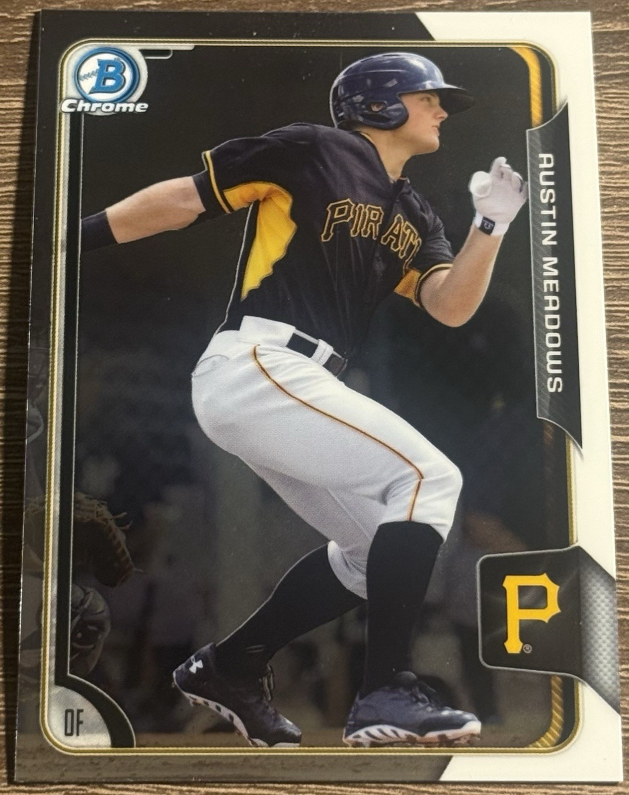2015 BOWMAN CHROME BASEBALL PROSPECT AUSTIN MEADOWS ROOKIE CARD #BCP126