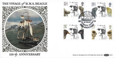 Product Image: 1982 Death Centenary of Charles Darwin. HMS Beagle, Plymouth Cancellation FDC