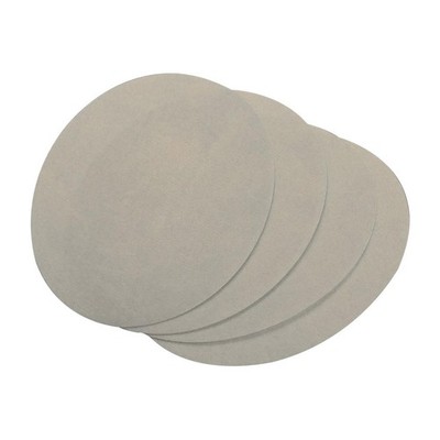 4 Packs Apricot Oval Iron-on Fabric Repair Patches for Clothes Bags