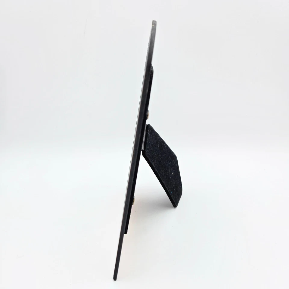 Marco de fotos de vitrales de imitación rosa flores de gloria de la mañana 4x6 estilo vintage Foto 2 de 4