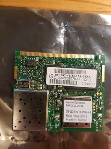 Agere Systems MPCI3A-20/R Mini PCI WiFi Wireless Card