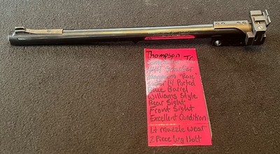444 SCHAFER CONTENDER 14  SUPER blue barrel thompson PORTED TC WILLIAMS SIGHT