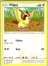 Pidgey 121/181 Common Regular Card SM - Team Up Pokemon TCG LP