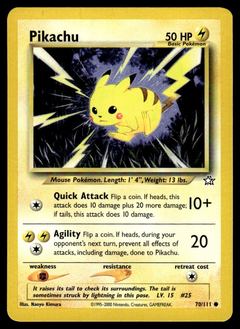 Pikachu #70 - Pokemon Neo Genesis - NM