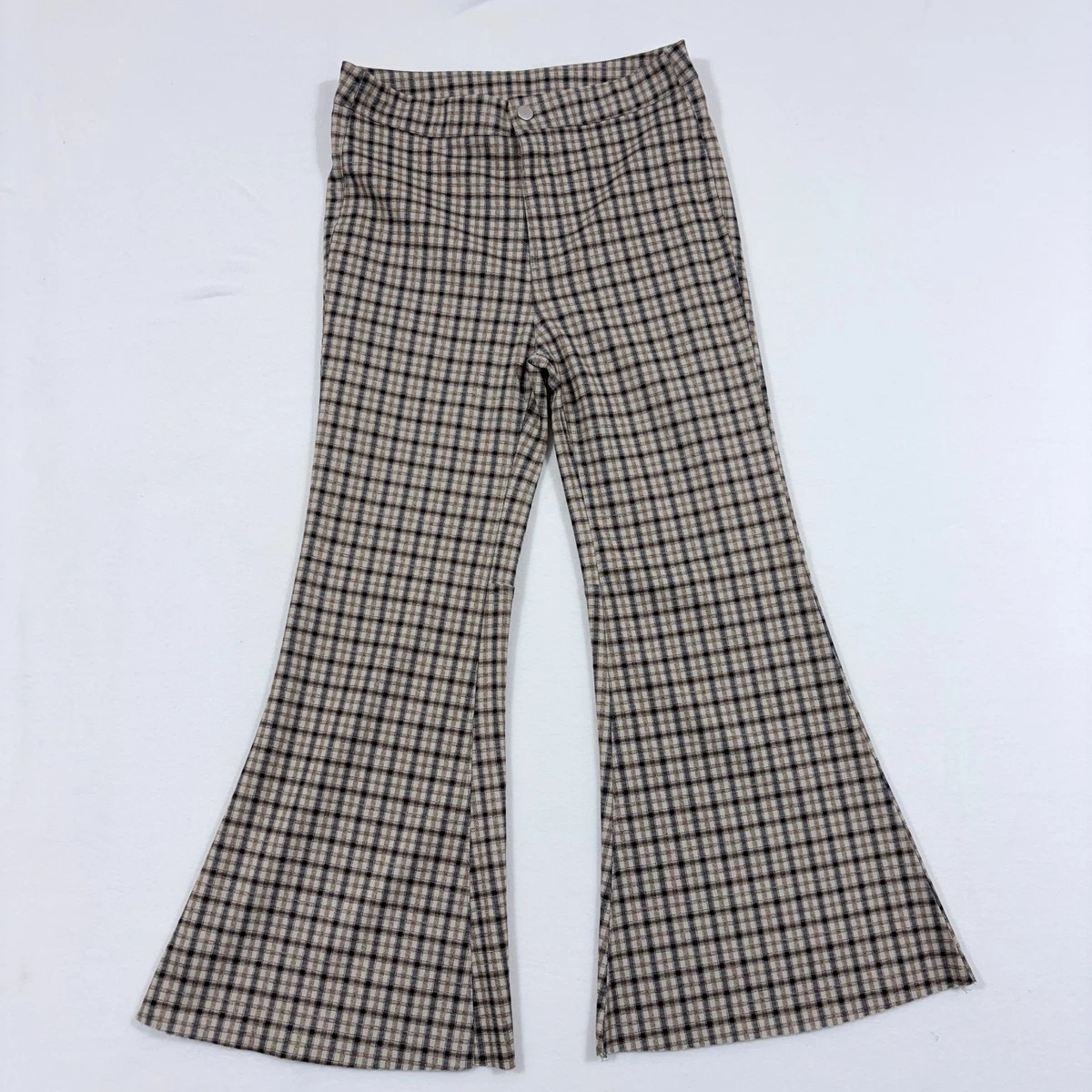 Flared Plaid Pants for Women for sale - eBay