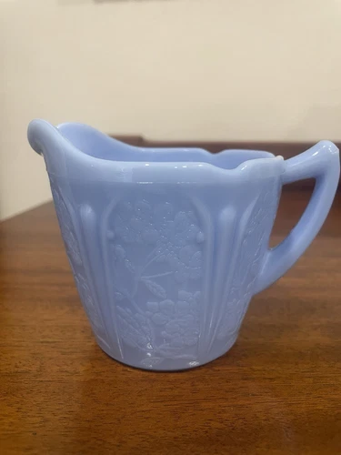 Vtg. Delphite "Cherry Blossom" Creamer by Jeanette. USA