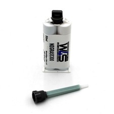 Wired4Signs 2 Part Methacrylate Black Adhesive 50ml Cartridge with Static Mixer
