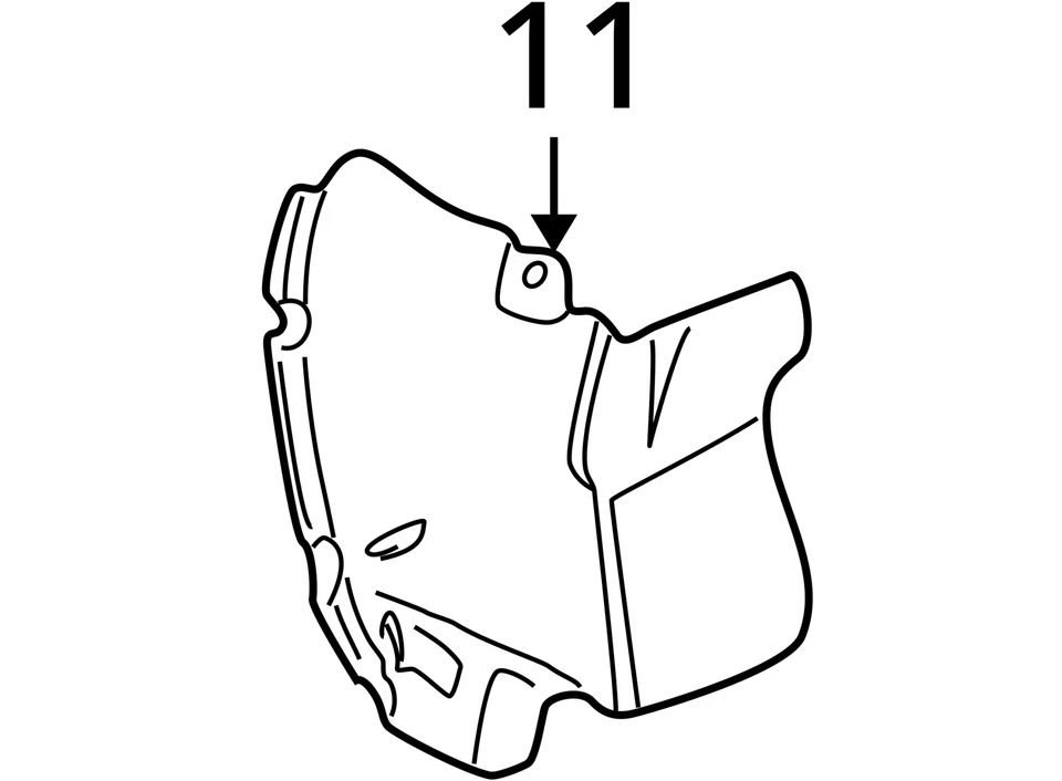 FITS 1998-2004 CADILLAC SEVILLE EXTENSION FRT BPR FASCIA 25739944 -  NEW OEM - Image 4 of 4