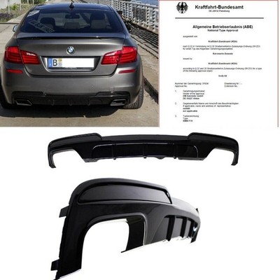 Sport-Performance Diffusor Schwarz Glanz passend für BMW F10 F11 550 mit M-Paket