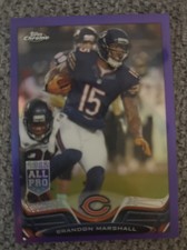 2013 Topps Chrome Purple #142 Brandon Marshall /499