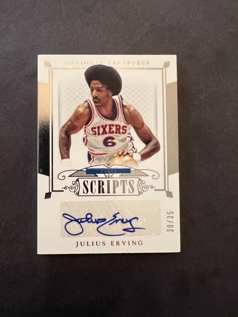 Julius Erving Philadelphia 76ers Basketball Autographed Sports