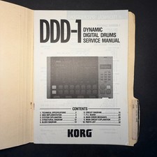 VINTAGE KORG DDD-1 DYNAMIC DIGITAL DRUMS SERVICE MANUAL