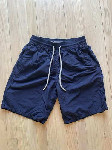 Vilebrequin Swim Trunks Shorts Navy Solid Nylon Lined Inseam Mens M