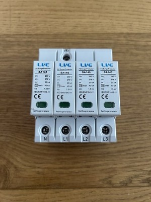 LIVE ELECTRIC SA140 3 PHASEN 4 POLIG ÜBERSPANNUNGSSCHUTZGERÄT LVE