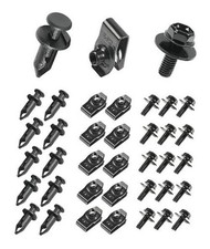 Zlirfy 35PCS Engine Under Cover Splash Shield Guard Body Bolts Screws,Bumper