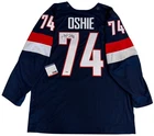 TJ OSHIE SIGNED 2014 WINTER OLYMPICS NIKE TEAM USA JERSEY PSA COA XXL SHOOTOUT!