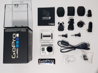 GoPro HERO 3  White Edition HD Action Camera in Great Condition w/Accessories