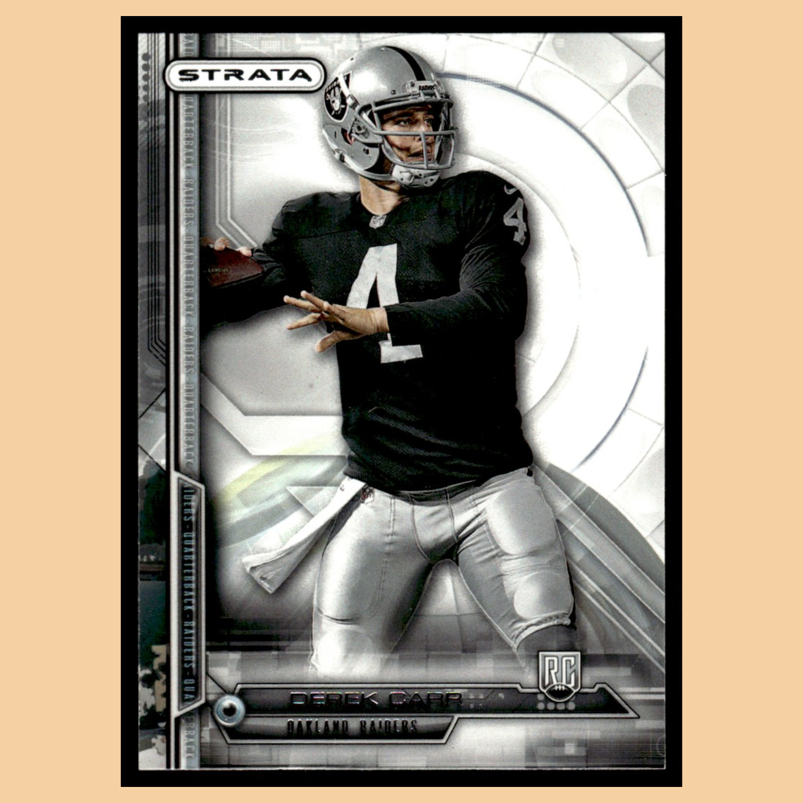 Derek Carr Rookie #124 2014 Topps Strata Oakland Raiders Football Card NFL NM