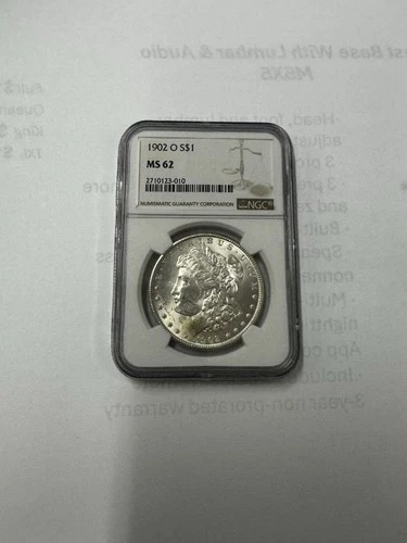 1902 O Mint Morgan Silver Dollar MS62 NGC Graded Silver Dollar Coin