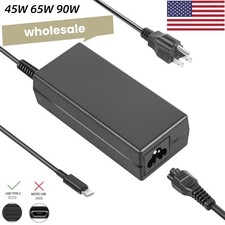 LOT OF USB C Type C 45W 65W 90W Adapter Charger For Laptop Lenovo Acer HP ASUS