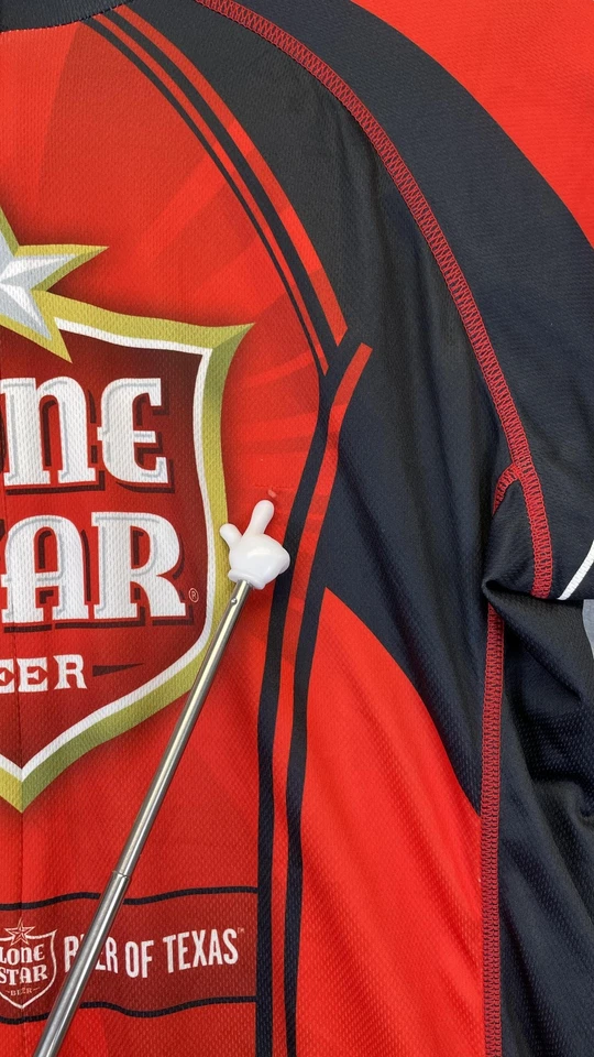 Camiseta deportiva de ciclismo Primal Lone Star Beer para hombre grande roja negra manga corta Texas Foto 3 de 4