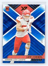 2022 Panini XR Blue #182 Leo Chenal #/199 Rookie Kansas City Chiefs