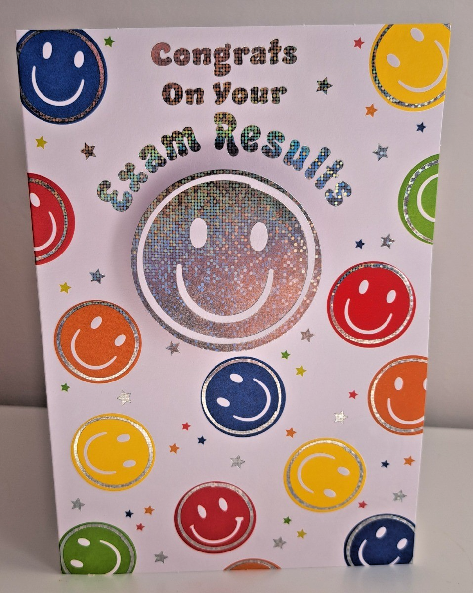 Exam Congratulations Card. Congrats On You Exam Results. 19x13cm