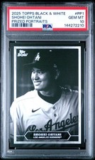 2025 Topps Black & White Shohei Ohtani Prized Portraits PSA 10 #PP1 SP