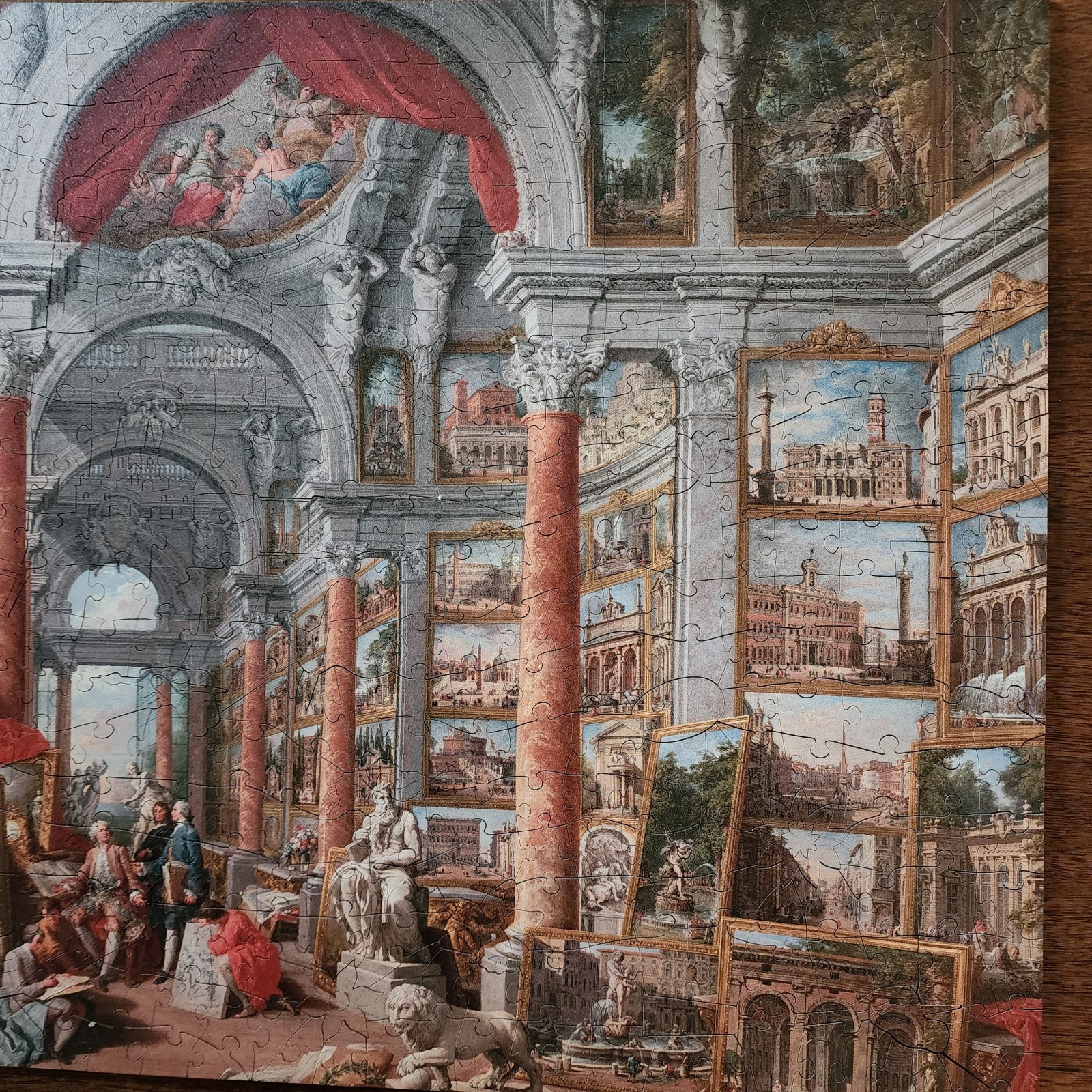 Wentworth Wood  Puzzle Gallery with Views Of Modern Rome 500 Pcs Complete