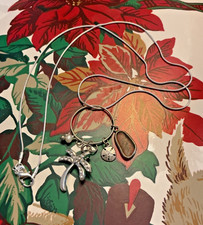 Sea Glass  Pearl Necklace Pastel Green Silver Chain Aloha Minimalist Dainty