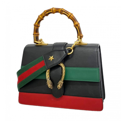 Gucci Bamboo Dionysus Handbag 448075 Leather Black 2-way Bag for W... GZl1iqp6