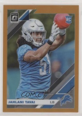 2019 Panini Donruss Optic Rookies Orange Prizm /199 Jahlani Tavai Rookie RC db5